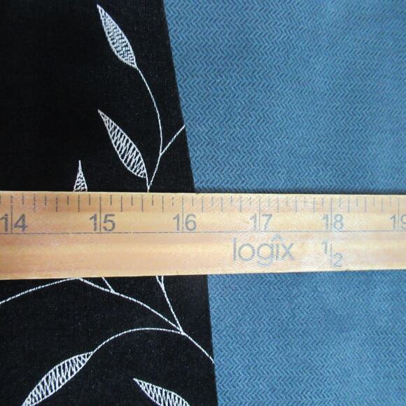 Vintage Teddi Dresses Womens Size 8P Black Floral Short Sleeve Modest 90s Y2K - Picture 6 of 7